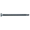 Midwest Fastener Self-Drilling Screw, #8 x 2-1/2 in, Zinc Plated Steel Flat Head Phillips Drive, 100 PK 55237